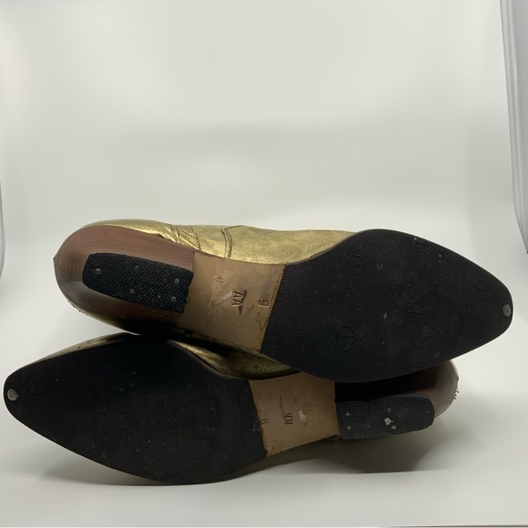 No name golden leather western boots. - Picture 8 of 16